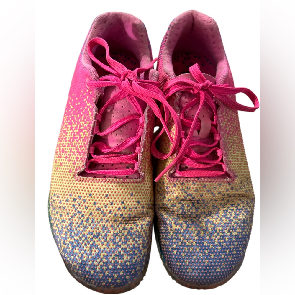 NOBULL Pink Yellow Blue Gradient Athletic Shoes